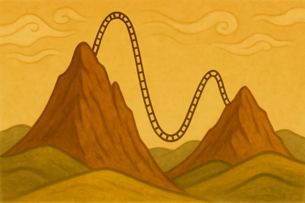 Roller coasters mountains (how I see bipolar disorder)