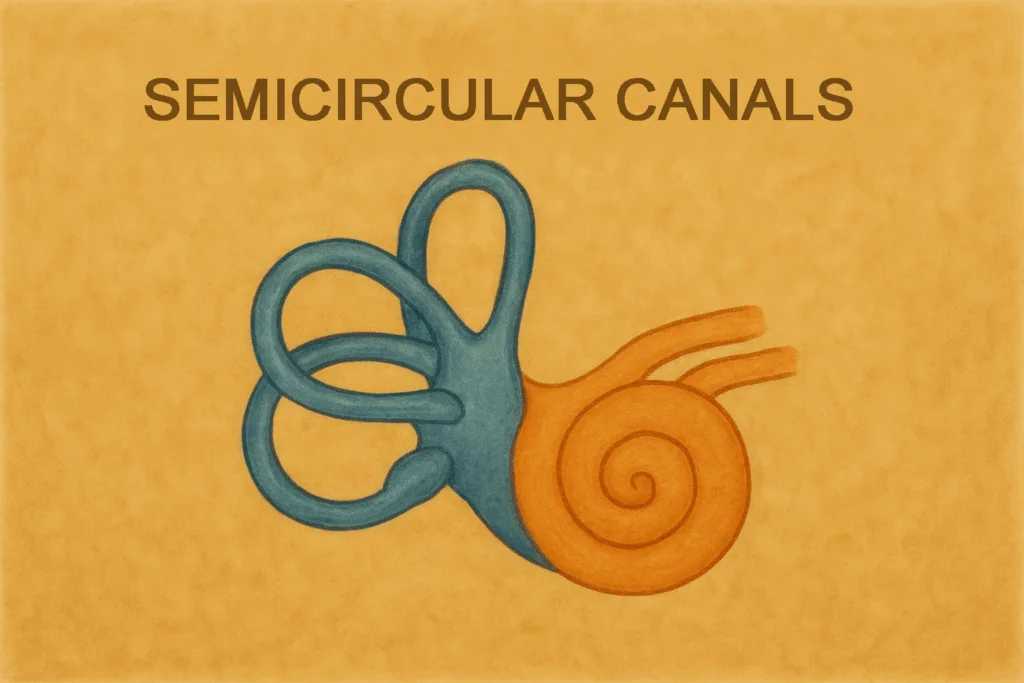 Scheme of semicircular canals
