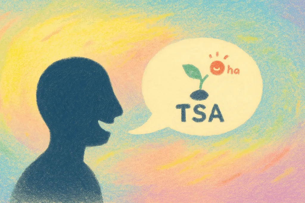 Silhouette qui évoque l'idée qui germe d'un TSA