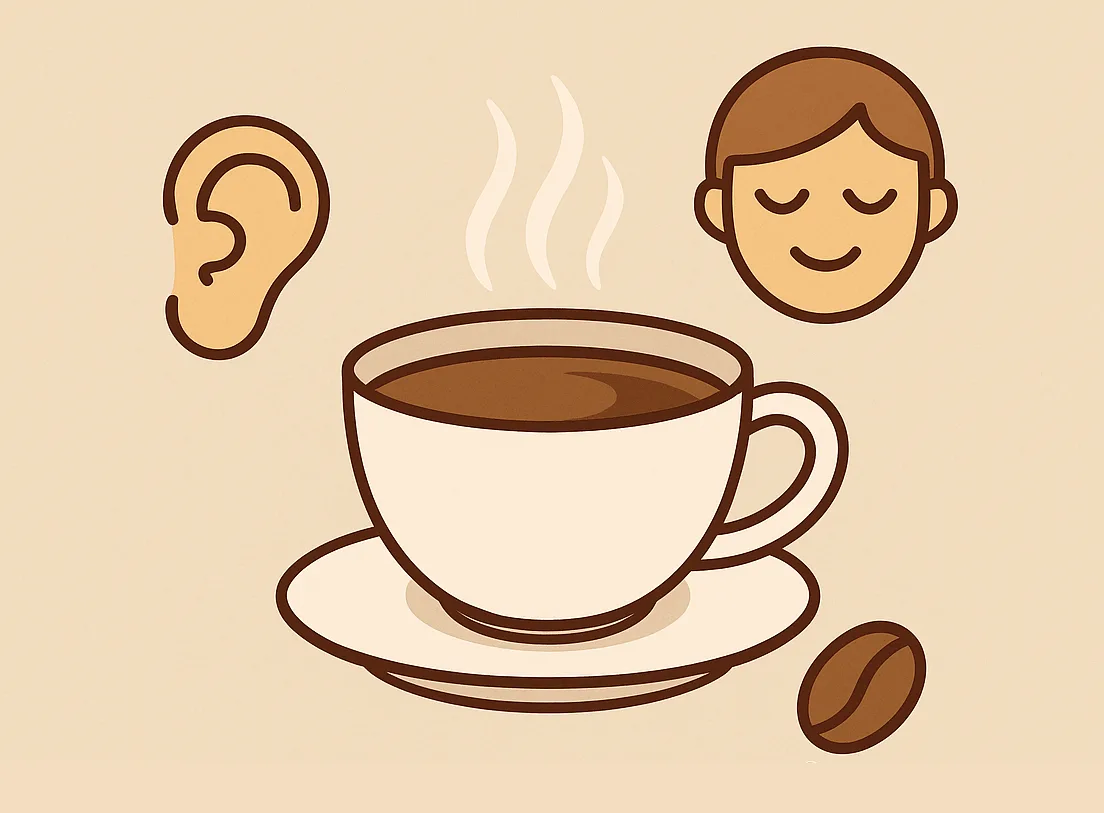 Coffee ritual, sensory thing