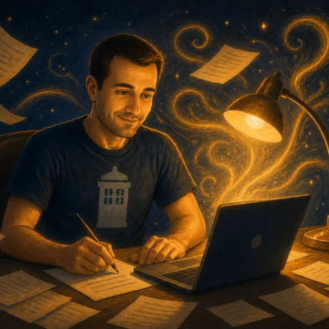 Représentation d'un épisode hypomaniaque ultra productif en pleine nuit