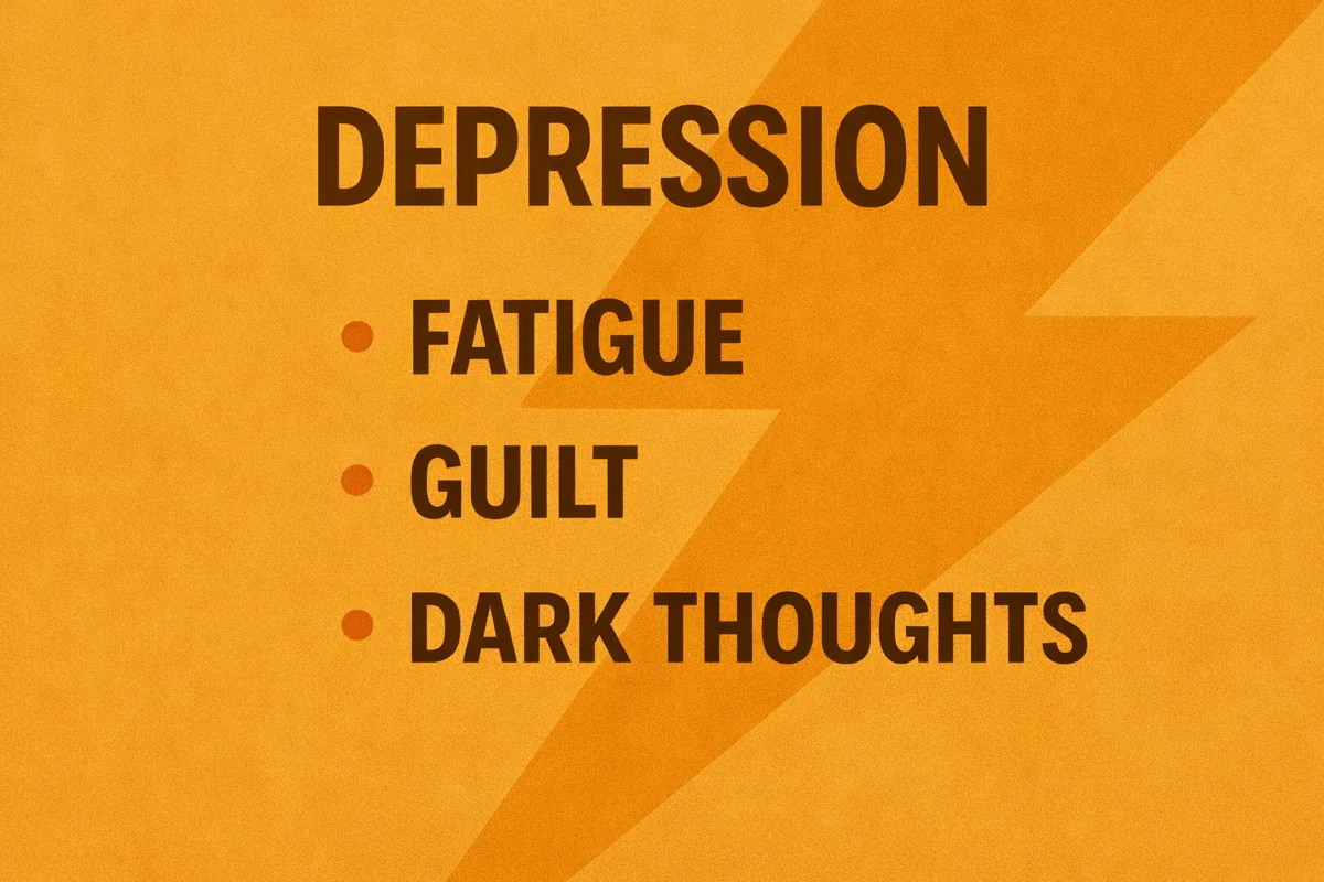 Illustration of mixed depression